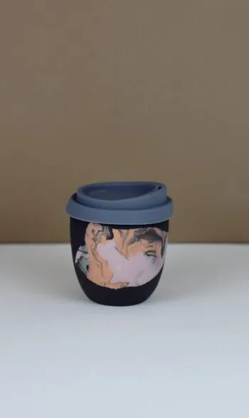 reusable mug 200ml - grey silicone